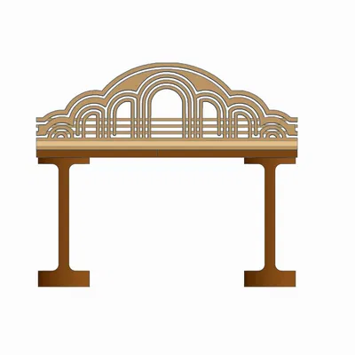 Cầu đường sắt “Art Deco” – N Scale & H0 Scale