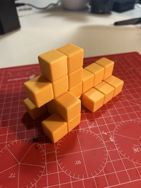 Soma Cube – Bộ xếp hình soma bo cạnh (in 3D) - Image 2