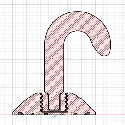 Móc treo trần xoay vặn có ren