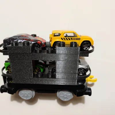 Toa tàu Lego Duplo chở xe hơi (Lego Duplo train wagon for cars)