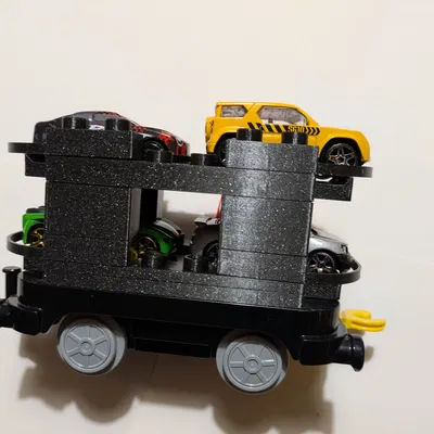 Toa tàu Lego Duplo chở xe hơi (Lego Duplo train wagon for cars)