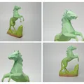 Tượng Ngựa Chồm Low Poly (Low Poly Rearing Horse Sculpture) - Thumbnail 5