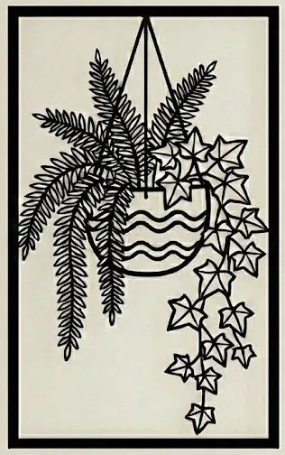 Tranh treo tường Xương rồng & Sen đá | Chậu hình học | Bộ cây Boho - Image 3