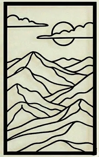 Bộ Phong Cảnh Núi | Tranh Treo Tường Phiêu Lưu & Thiên Nhiên | Tối Giản - Image 4