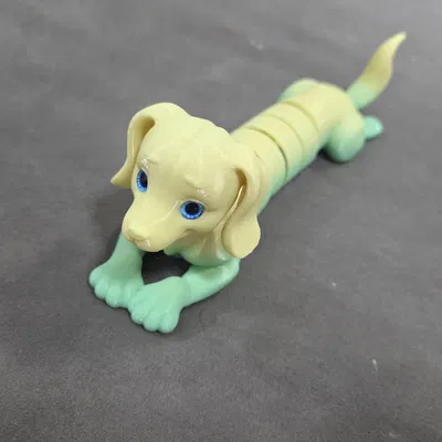 Chó Lạp Xưởng Articulated – Tương thích mắt thủy tinh 6mm