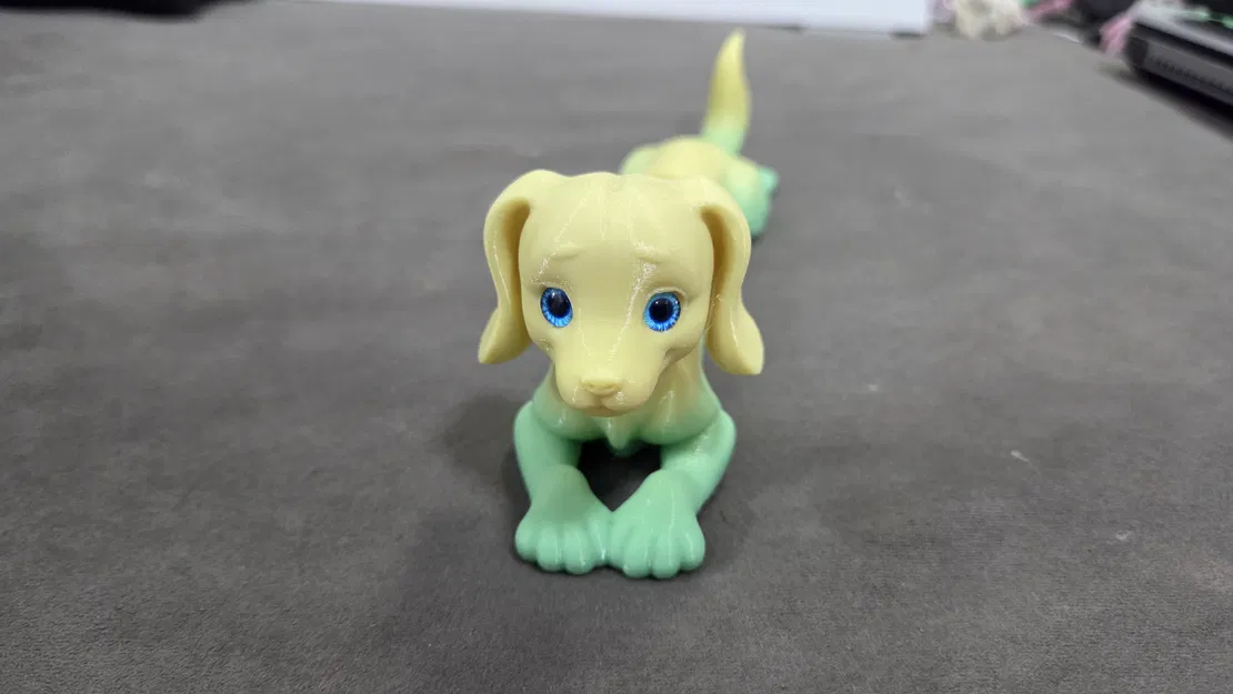 Chó Lạp Xưởng Articulated – Tương thích mắt thủy tinh 6mm - Image 3