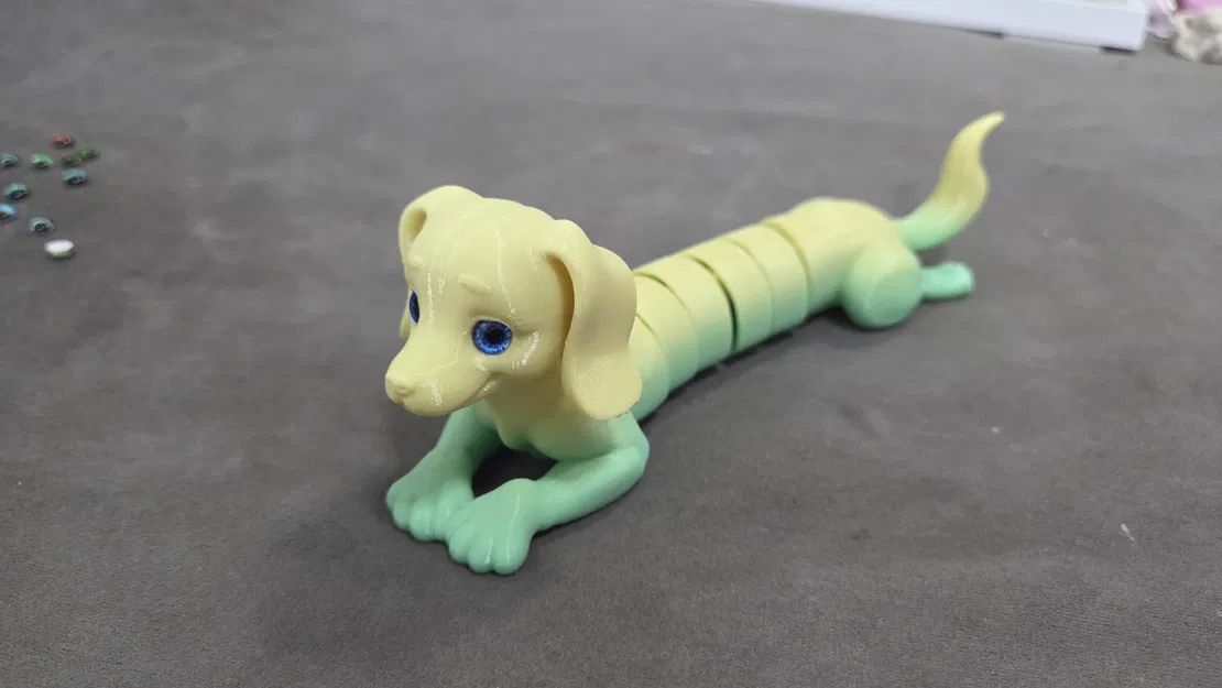 Chó Lạp Xưởng Articulated – Tương thích mắt thủy tinh 6mm - Image 4