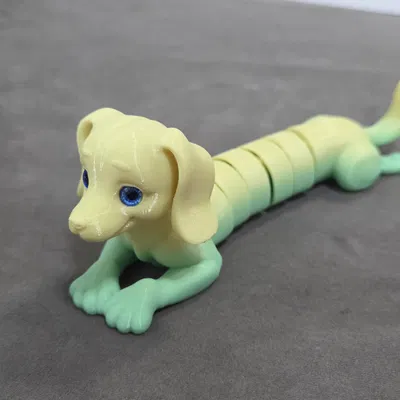 Chó Lạp Xưởng Articulated – Tương thích mắt thủy tinh 6mm