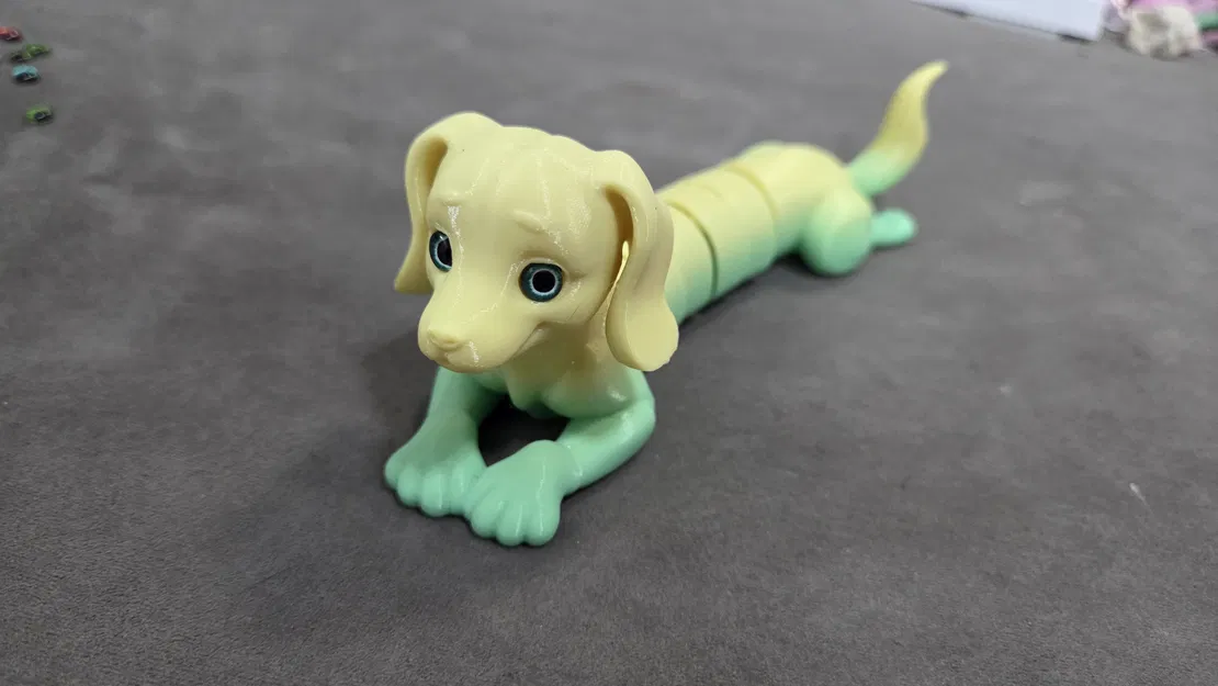 Chó Lạp Xưởng Articulated – Tương thích mắt thủy tinh 6mm - Image 5