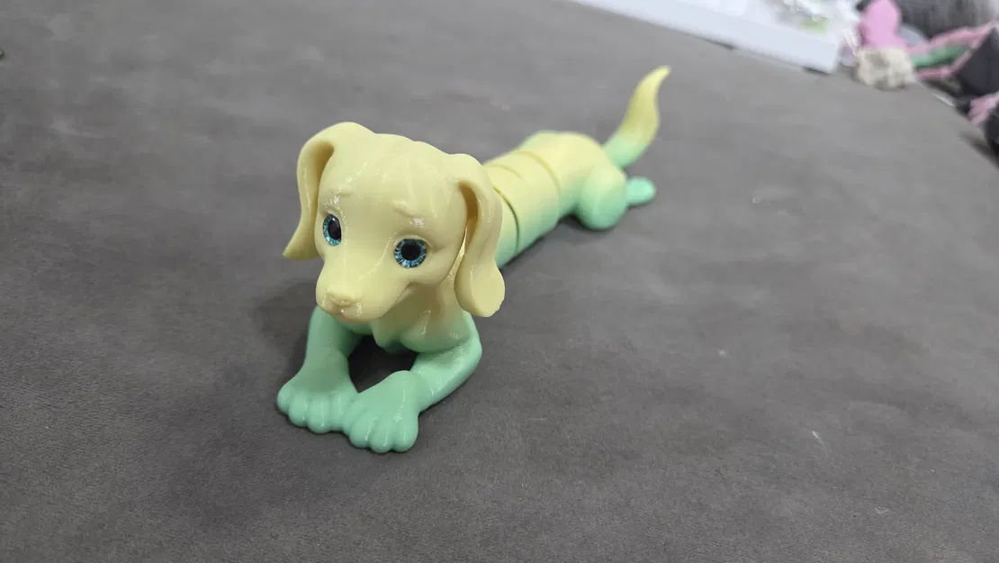 Chó Lạp Xưởng Articulated – Tương thích mắt thủy tinh 6mm - Image 6