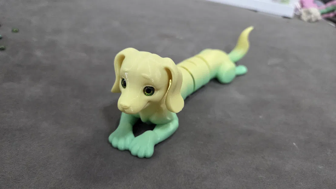 Chó Lạp Xưởng Articulated – Tương thích mắt thủy tinh 6mm - Image 7