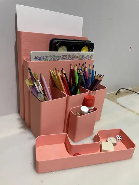 Khay sắp xếp bàn làm việc cho đồ dùng sáng tạo - Image 4