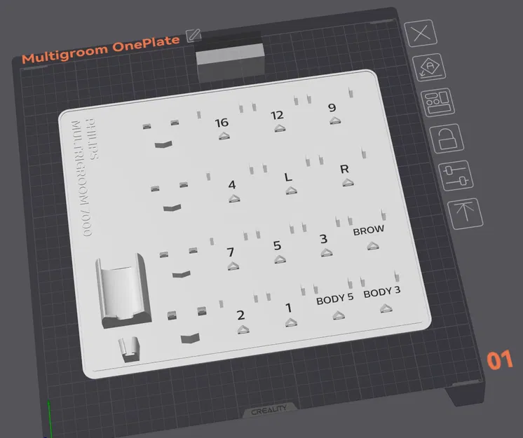 Phụ kiện gắn tường cho Philips Multigroom 7000 OnePlate (kẹp clip-on tiện lấy) - Image 3