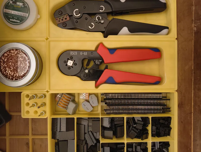 Khay Gridfinty 5u x 2u x 4u cho HSC8 Ferrule Crimp Tool (xếp chồng) - Image 1