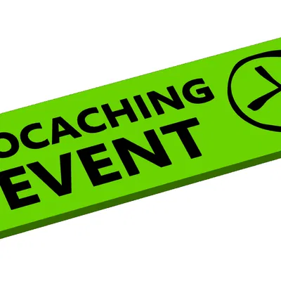 Bảng hiệu sự kiện Geocaching (Geocaching Event Sign)