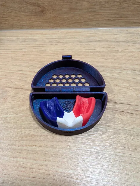 Hộp nửa hình tròn đựng mouthguard/teeth guard (Print-in-Place) - Image 2