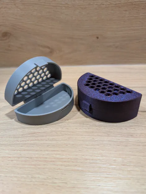 Hộp nửa hình tròn đựng mouthguard/teeth guard (Print-in-Place) - Image 3