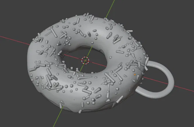 Móc khóa donut đơn giản - Image 2