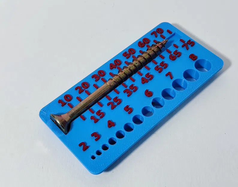 Dụng cụ đo vít gỗ Gridfinity (Metric) - Image 2