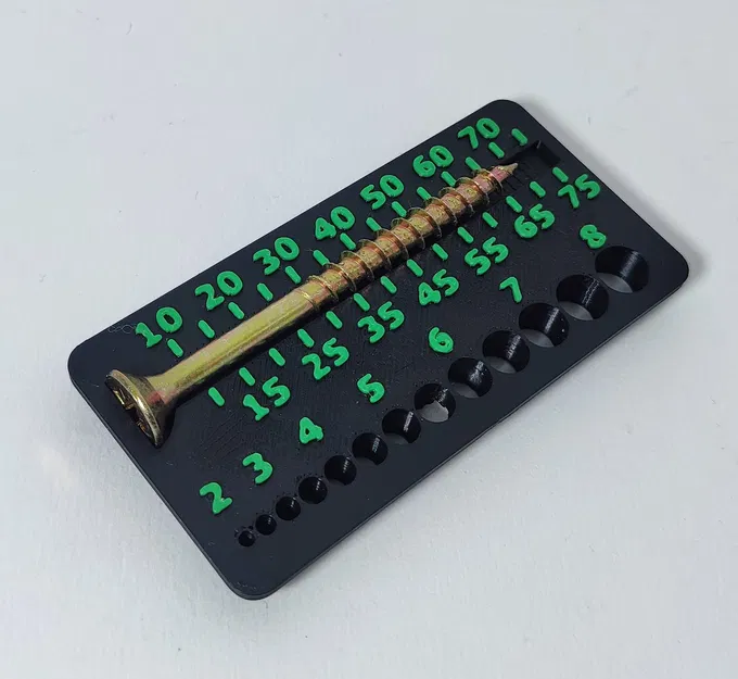 Dụng cụ đo vít gỗ Gridfinity (Metric) - Image 5