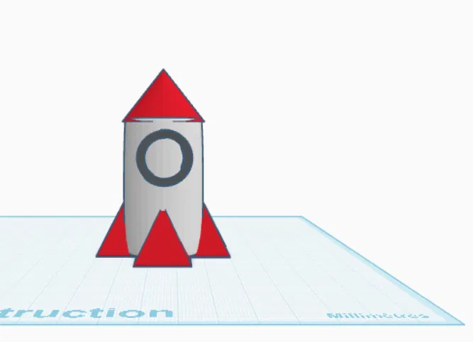 Rocket trang trí nhỏ xinh - Image 1