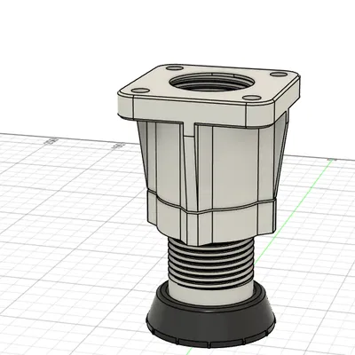 Chân cân bằng chỉnh cao chịu tải nặng – M40×3 (90–120 mm)