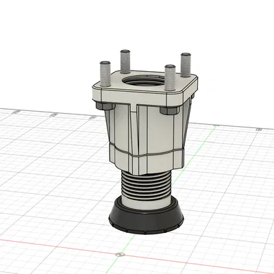 Chân cân bằng chỉnh cao chịu tải nặng – M40×3 (90–120 mm)