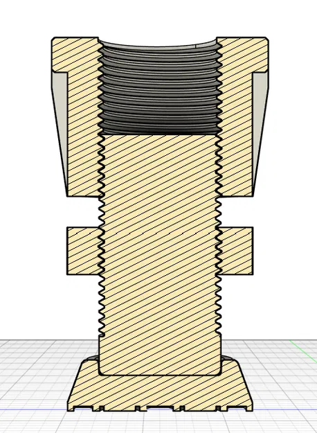 Chân cân bằng chỉnh cao chịu tải nặng – M40×3 (90–120 mm) - Image 3