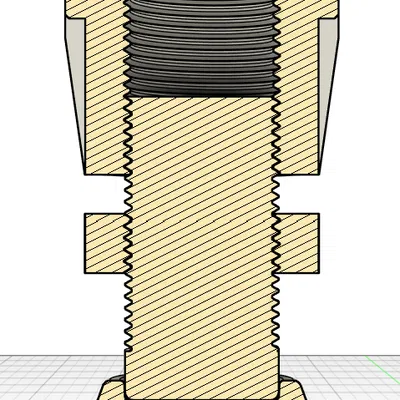 Chân cân bằng chỉnh cao chịu tải nặng – M40×3 (90–120 mm)