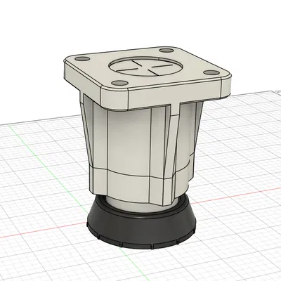 Chân cân bằng chỉnh cao chịu tải nặng – M40×3 (90–120 mm)