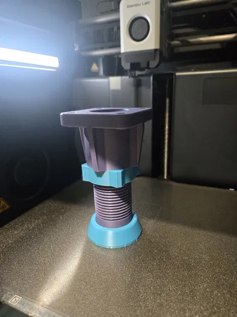 Chân cân bằng chỉnh cao chịu tải nặng – M40×3 (90–120 mm) - Image 6