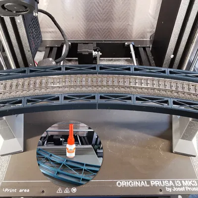 Märklin H0 cầu dàn thép modular Rail-C R3 30° (nhiều phần)