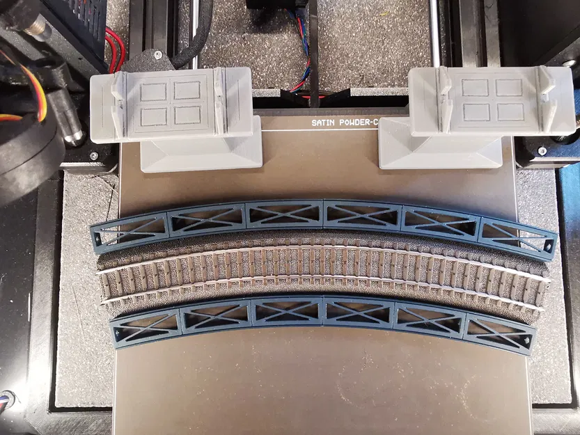 Märklin H0 cầu dàn thép modular Rail-C R3 30° (nhiều phần) - Image 4