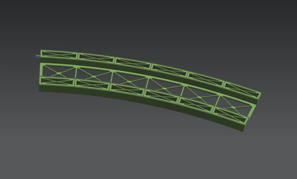 Märklin H0 cầu dàn thép modular Rail-C R3 30° (nhiều phần) - Image 10