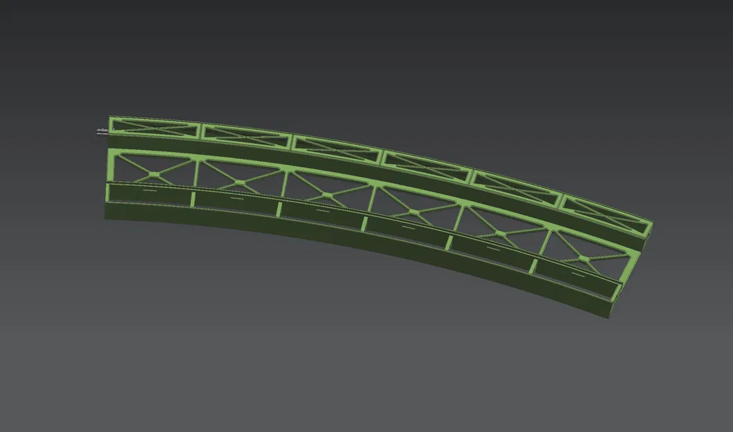 Märklin H0 cầu dàn thép modular Rail-C R3 30° (nhiều phần) - Image 11