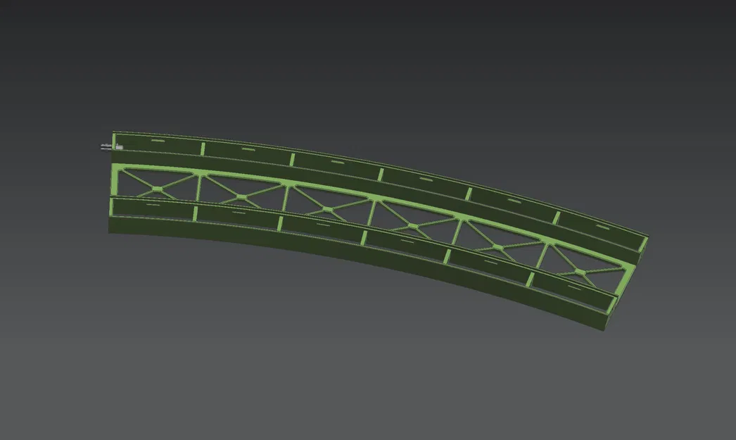 Märklin H0 cầu dàn thép modular Rail-C R3 30° (nhiều phần) - Image 12