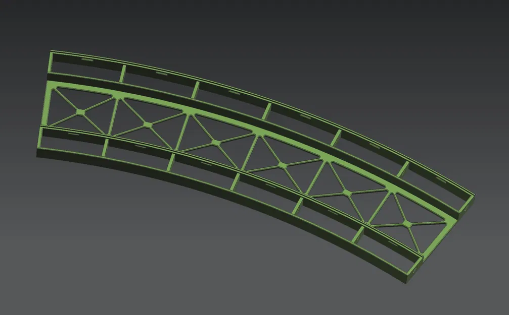 Märklin H0 cầu dàn thép modular Rail-C R3 30° (nhiều phần) - Image 14