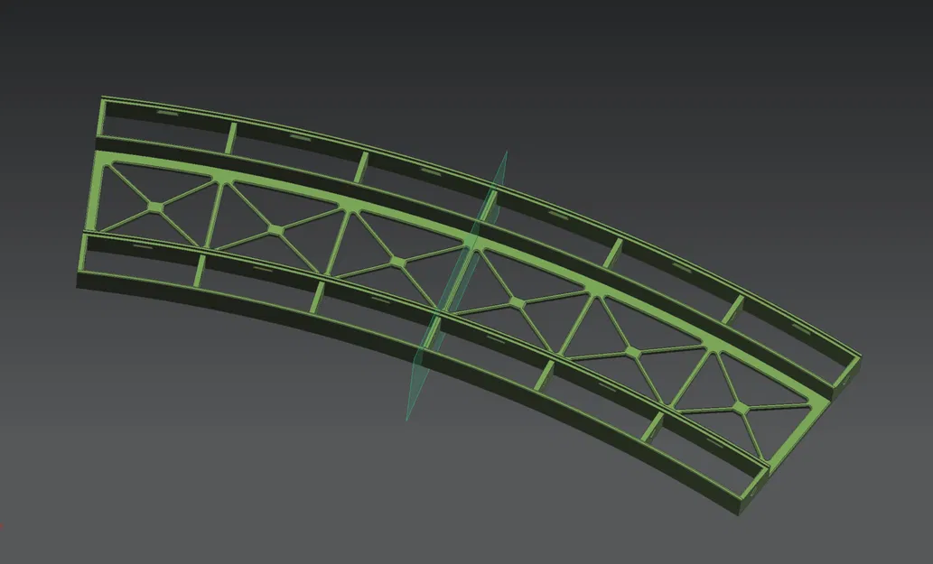 Märklin H0 cầu dàn thép modular Rail-C R3 30° (nhiều phần) - Image 15