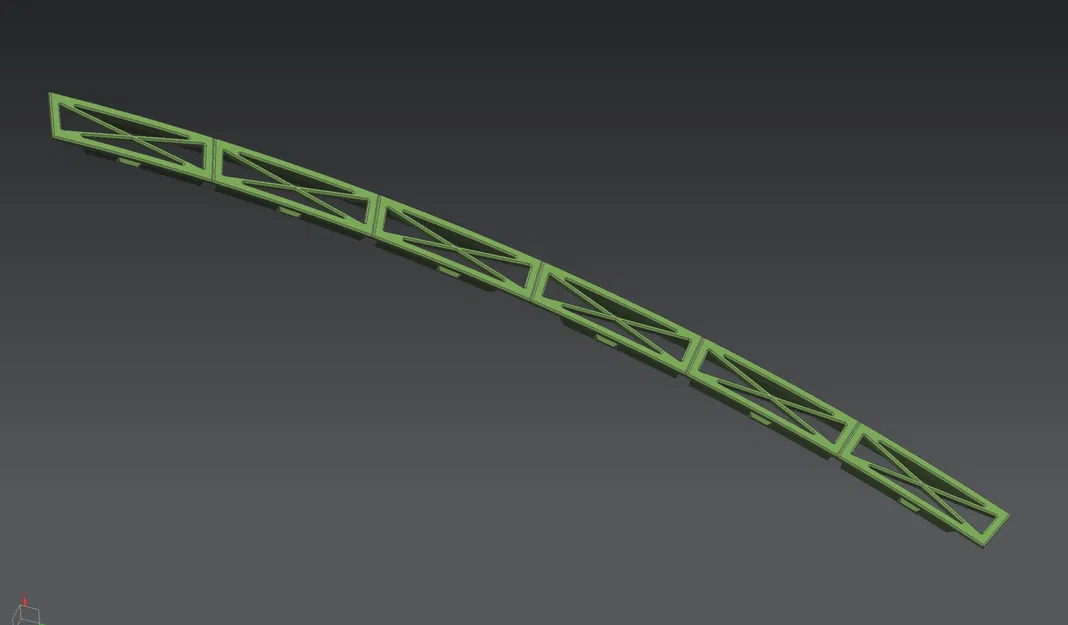 Märklin H0 cầu dàn thép modular Rail-C R3 30° (nhiều phần) - Image 17