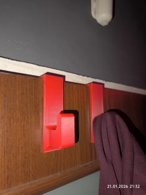 Móc Treo Cửa – Dày Cửa 16–20 mm (Không Cần Khoan) - Image 3