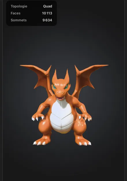 Dragon de feu STL 3MF – Rồng lửa có cánh (STL) - Image 1