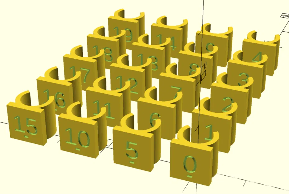 Kẹp cáp Ethernet đánh số dạng tham số (Parameterised) - Image 2
