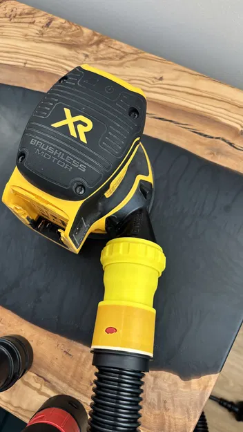 Adapter máy chà nhám DeWalt sang ống Bosch (DeWalt sander to Bosch hose adapter) - Image 2