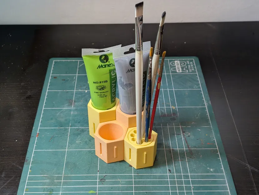 Khay sắp xếp tuýp sơn acrylic 75ml dạng mở rộng (Expandable organizer) - Image 3