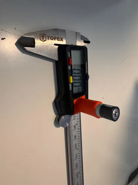 Nắp thước cặp nghiêng kèm khe pin AAA (thay cho LR44) - Image 1