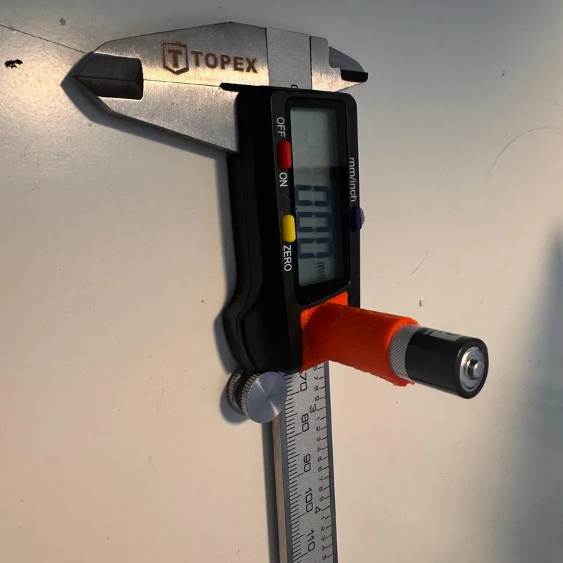 Nắp thước cặp nghiêng kèm khe pin AAA (thay cho LR44)