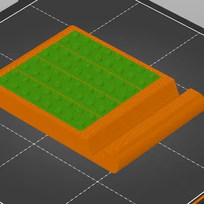 Giá đỡ điện thoại (phone holder) đơn giản, tương thích khối lắp ráp