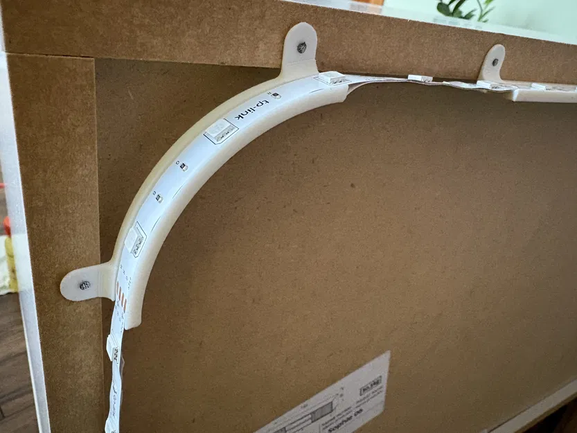 Ngàm gắn LED strip cho nội thất (LED strip mount for furniture) - Image 1