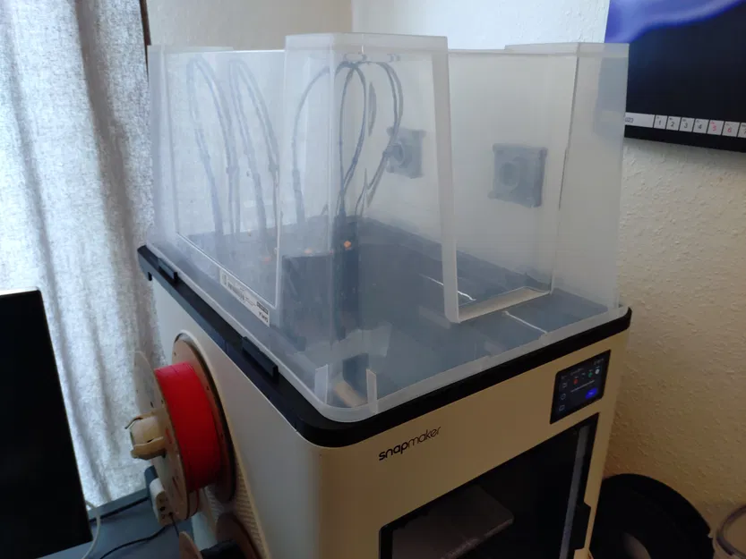 Nắp trên Snapmaker U1 có khe thông gió cho IKEA Samla & Walmart Sterilite - Image 1