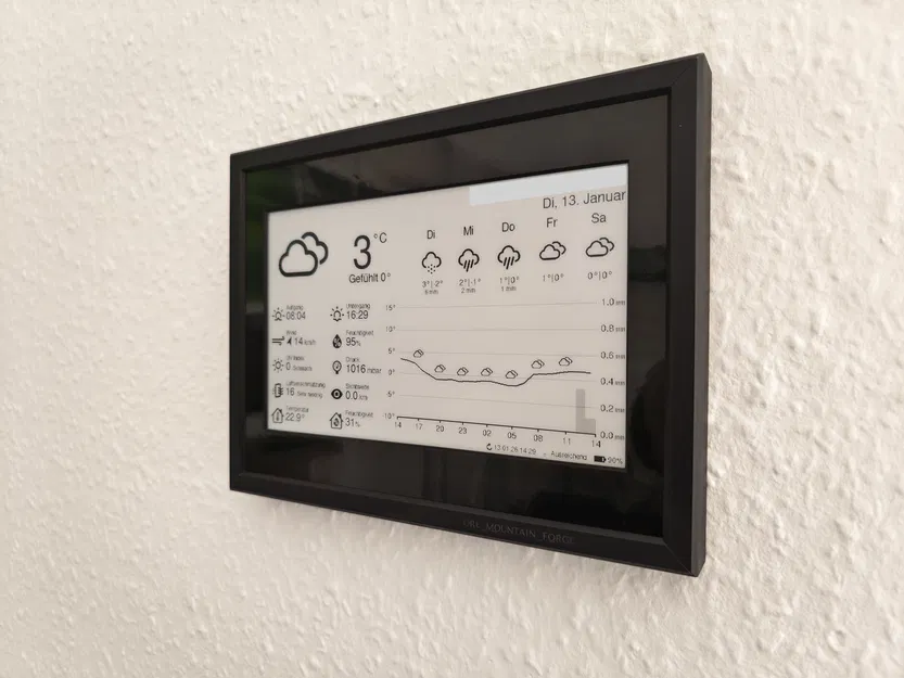 Màn hình thời tiết E-Paper ESP32 (Wetterstation) - Image 1